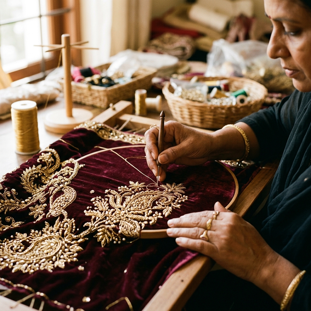 Intricate Hand Embroidery Work